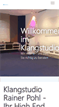 Mobile Screenshot of klangstudio.de